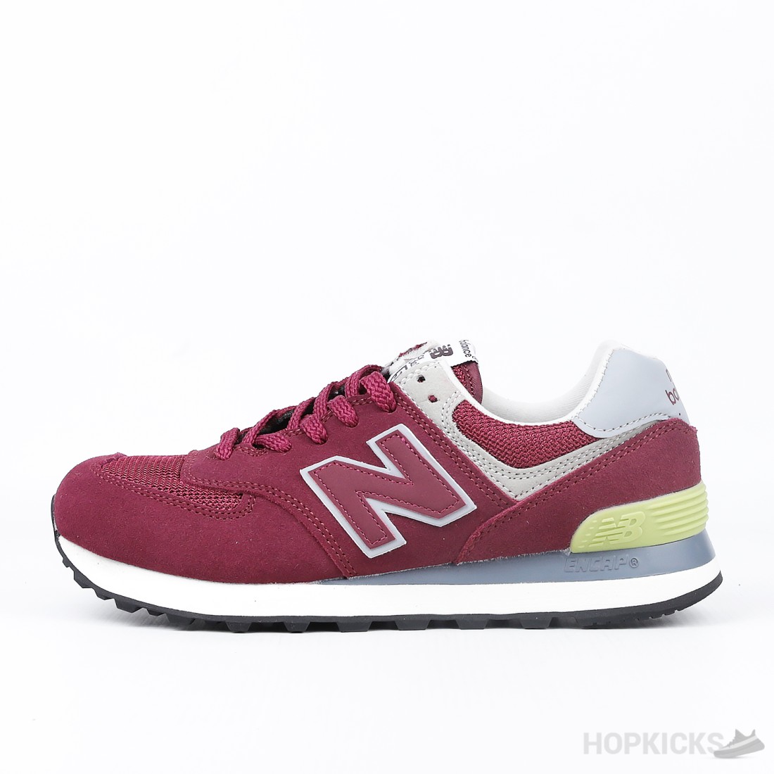 New Balance Nino Fresh Foam Roav v2 Slip On in Blanca Negro Rosa